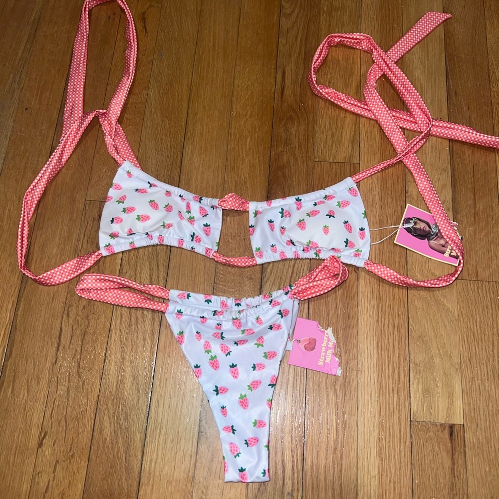 Strawberry Milk Mob Bikini Set
